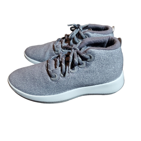 Allbirds Wool Runner-Up Mizzle Medium Grey (Light Grey Sole) Women's 10 High Top - Picture 8 of 10